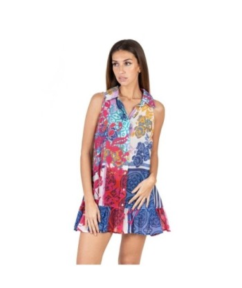Isla Bonita Moda By SIGRIS - Vestido Corto de Moda Mujer para Todas las Ocasiones