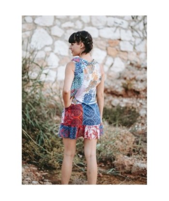 Isla Bonita Moda By SIGRIS - Vestido Corto de Moda Mujer para Todas las Ocasiones
