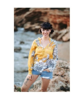 Isla Bonita Moda By SIGRIS - Camisa de Mujer Manga Larga, Elegante y Versátil