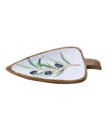 Bandeja para Aceitunas de Madera, Ideal para Servir Aperitivos en Fiestas y Reuniones, Diseño Elegante y Funcional