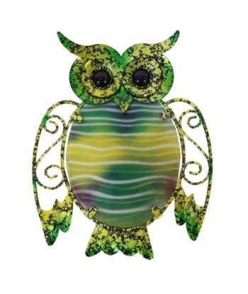 ORIGEN Home Decor Adorno Pared Búho 3 U Jardin | Adorno Pared Jardín Multicolor - 20x15x1cm