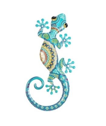 ORIGEN Home Decor Adorno Pared Lagarto Jardin | Adorno Pared Jardín Verde - 1x30x13cm