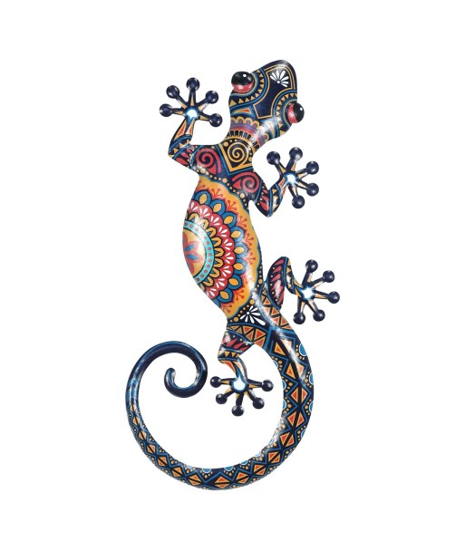 ORIGEN Home Decor Adorno Pared Lagarto Jardin | Adorno Pared Jardín Naranja - 2x46x20cm