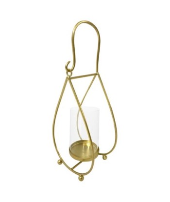 ORIGEN Home Decor Candelabro Jarrones Y Portavelas | Candelabro Dorado - 44x18x13cm
