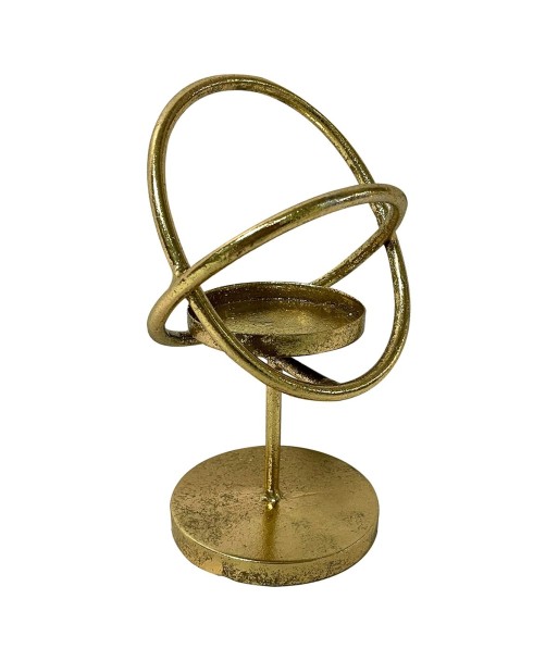 ORIGEN Home Decor Candelabro Jarrones Y Portavelas | Candelabro Dorado - 21x13x11cm