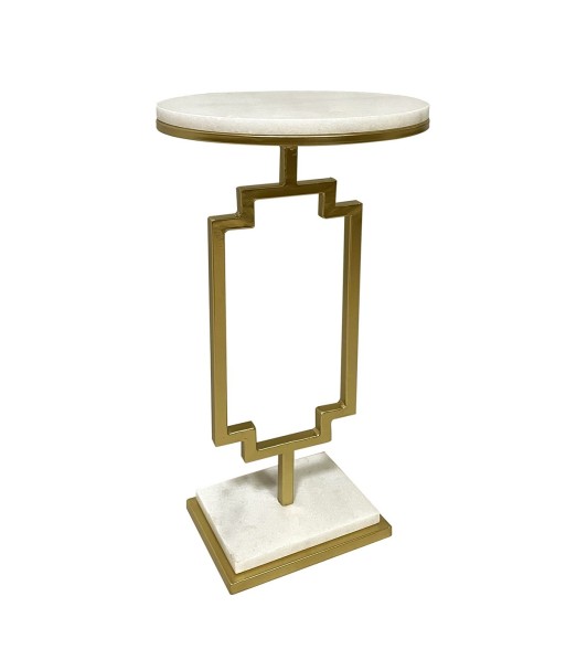 ORIGEN Home Decor Mesa Mueble Auxiliar | Mesa auxiliar Dorado - 60x30x30cm