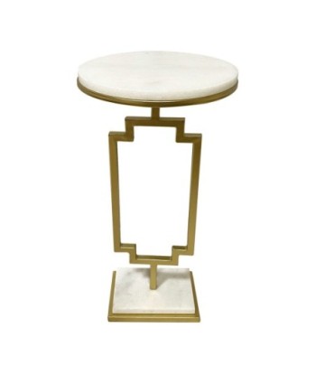 ORIGEN Home Decor Mesa Mueble Auxiliar | Mesa auxiliar Dorado - 60x30x30cm