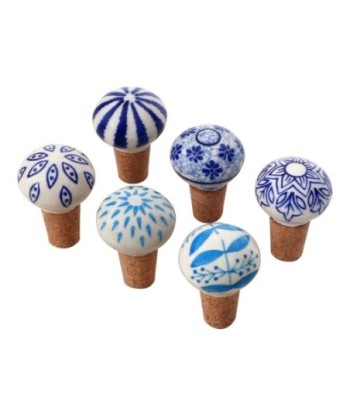 Tapones de Vino Rústicos para Regalo, Set de 6 Unidades, Accesorios para Vino, Ideal para Fiestas y Celebraciones