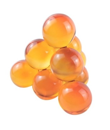ORIGEN Home Decor Figura cristal Miniaturas | Figura de Sobremesa Naranja - 11x12x12cm