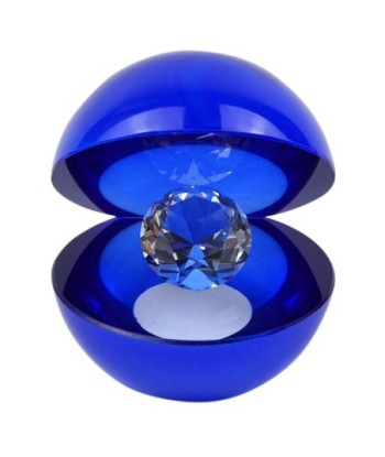 ORIGEN Home Decor Figura cristal Miniaturas | Figura de Sobremesa Azul - 12x11x10cm
