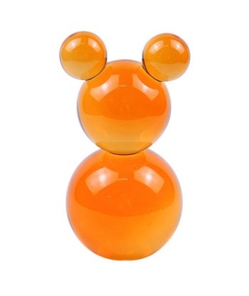 ORIGEN Home Decor Figura cristal Miniaturas | Figura de Sobremesa Naranja - 18x11x9cm