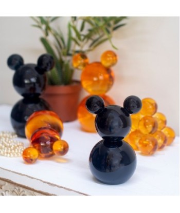 ORIGEN Home Decor Figura cristal Miniaturas | Figura de Sobremesa Negro - 14x8x8cm