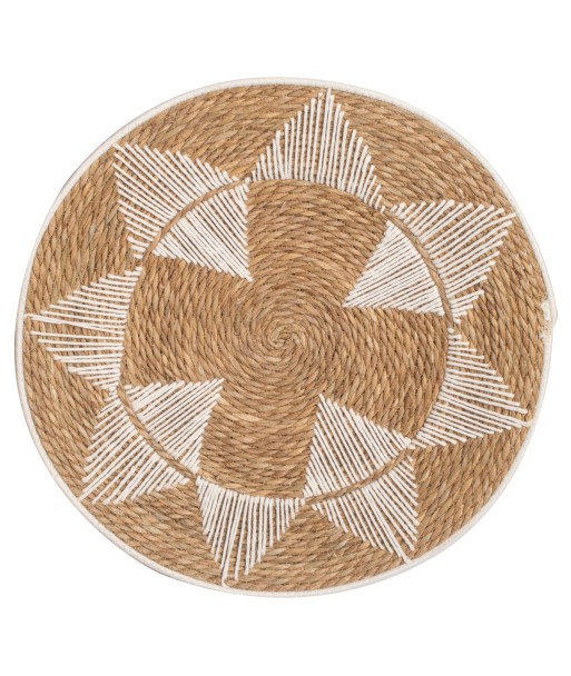 Adorno de Pared Natural de Palma y Hierba Marina para Decoración de Jardín y Hogar, Cuadro Estilo Boho, 52 cm