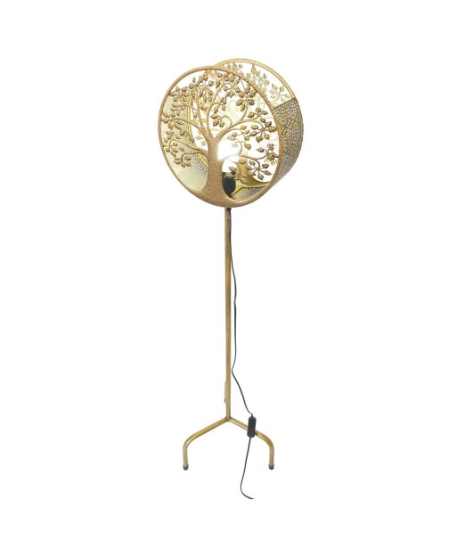 ORIGEN Home Decor Lámpara árbol de vida Lamparas | Lámpara de Pie Dorado - 130x30x12cm