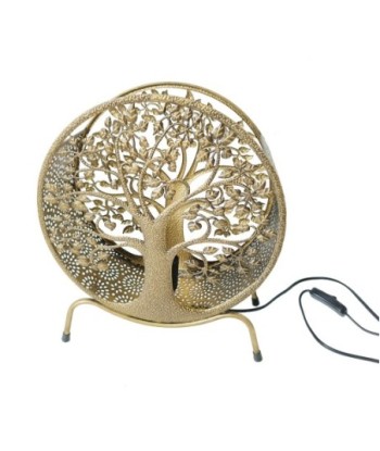 ORIGEN Home Decor Lámpara árbol de vida Lamparas | Lámpara de Sobremesa Dorado - 35x30x12cm