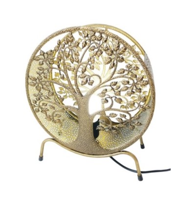 ORIGEN Home Decor Lámpara árbol de vida Lamparas | Lámpara de Sobremesa Dorado - 35x30x12cm