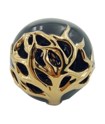ORIGEN Home Decor Bola decorativa Árbol Vida Jarrones Y Portavelas | Figura de Sobremesa Dorado - 9x9x9cm