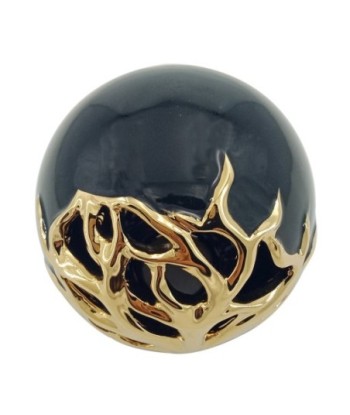 ORIGEN Home Decor Bola decorativa Árbol Vida Jarrones Y Portavelas | Figura de Sobremesa Dorado - 9x9x9cm