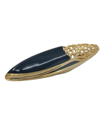 ORIGEN Home Decor Plato Jarrones Y Portavelas | Plato Negro - 5x36x12cm