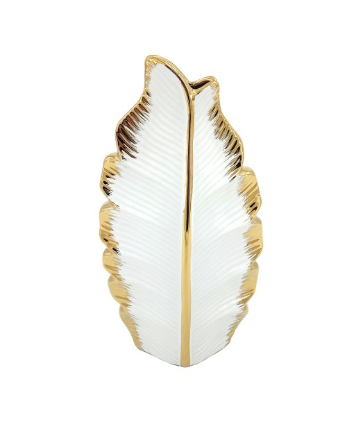 ORIGEN Home Decor Jarrón Jarrones Y Portavelas | Jarrón Blanco - 26x14x6cm