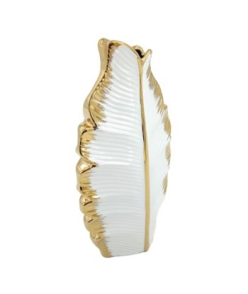 ORIGEN Home Decor Jarrón Jarrones Y Portavelas | Jarrón Blanco - 26x14x6cm