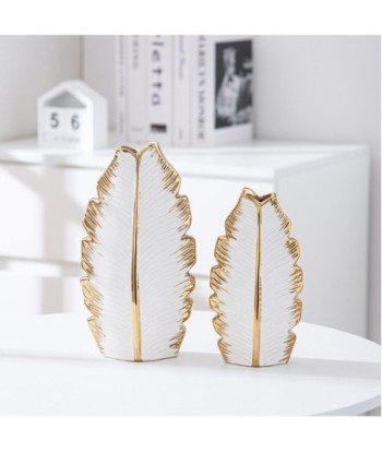 ORIGEN Home Decor Jarrón Jarrones Y Portavelas | Jarrón Blanco - 26x14x6cm