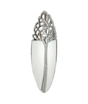 ORIGEN Home Decor Plato Jarrones Y Portavelas | Plato Plateado - 5x36x13cm