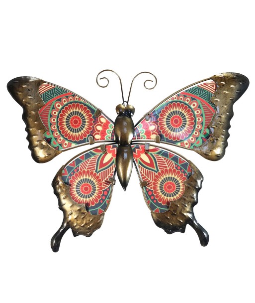 ORIGEN Home Decor Adorno Pared Mariposa Jardin | Adorno Pared Jardín Rojo - 1x23x33cm