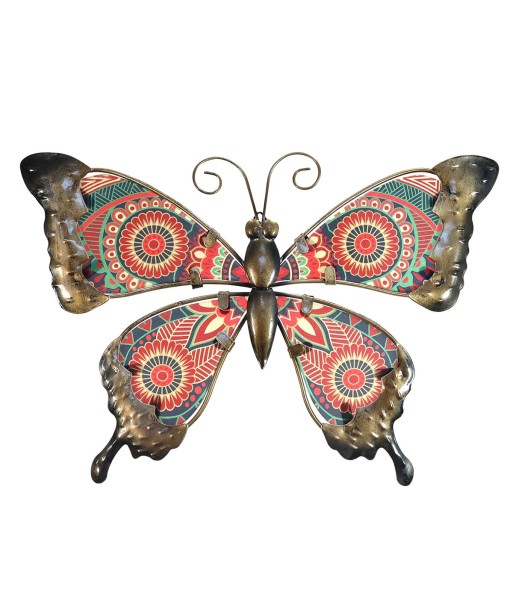 ORIGEN Home Decor Adorno Pared Mariposa Jardin | Adorno Pared Jardín Rojo - 1x19x29cm
