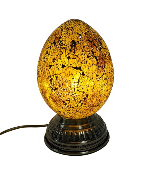 ORIGEN Home Decor Lámpara huevo sobremesa Lamparas | Lámpara de Sobremesa Amarillo - 23x15x15cm