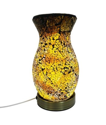 ORIGEN Home Decor Lámpara mosaico Lamparas | Lámpara de Sobremesa Amarillo - 22x12x12cm