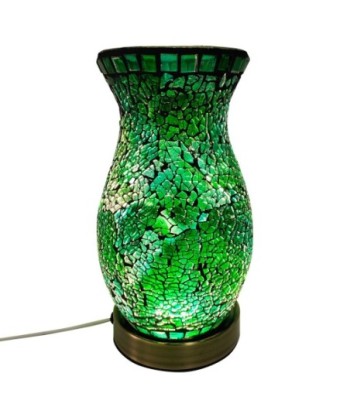 ORIGEN Home Decor Lámpara mosaico Lamparas | Lámpara de Sobremesa Verde - 22x12x12cm