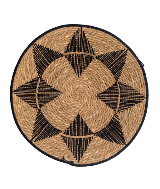 Adorno de Pared Natural de Palma y Hierba Marina para Decoración de Jardín, 52 cm - Elegante Cuadro de Pared