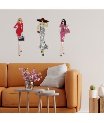 ORIGEN Home Decor Adorno pared chica rojo Placas Metal | Placa de Metal Rojo - 69x20x2cm