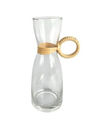 ORIGEN Home Decor Jarrón Jarrones Y Portavelas | Jarrón Transparente - 26x12x10cm