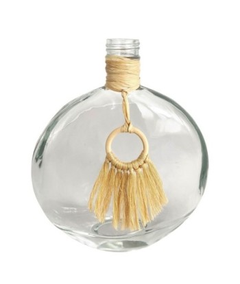 ORIGEN Home Decor Jarrón Jarrones Y Portavelas | Jarrón Transparente - 18x17x5cm