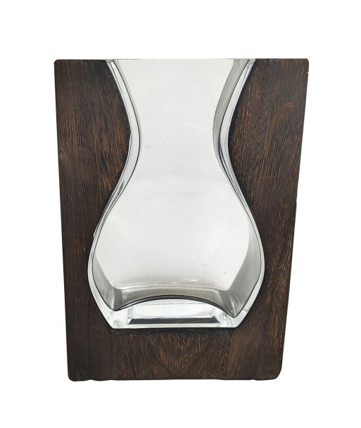 ORIGEN Home Decor Jarrón Jarrones Y Portavelas | Jarrón Transparente - 25x18x6cm
