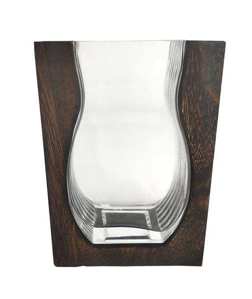 ORIGEN Home Decor Jarrón Jarrones Y Portavelas | Jarrón Transparente - 24x18x6cm