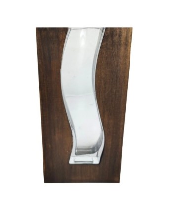 ORIGEN Home Decor Jarrón Jarrones Y Portavelas | Jarrón Transparente - 30x16x5cm