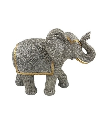 ORIGEN Home Decor Figura Elefante Africanas Y Elefantes | Figura de Elefante Plateado - 16x21x8cm