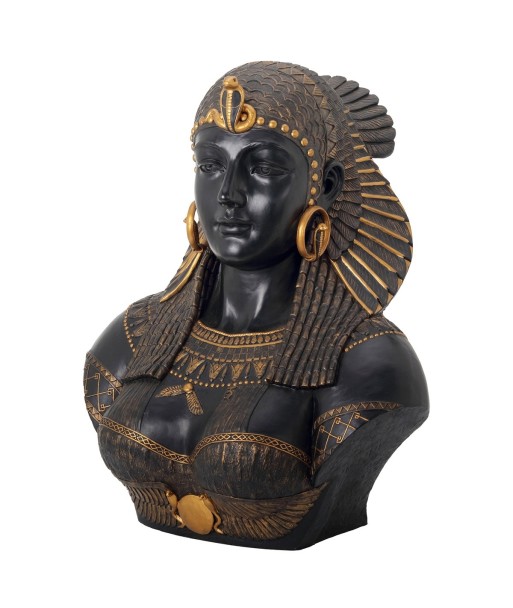 ORIGEN Home Decor Figura Cleopatra Varios | Figura Mitológica Dorado - 54x45x35cm