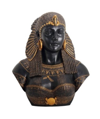 ORIGEN Home Decor Figura Cleopatra Varios | Figura Mitológica Dorado - 54x45x35cm
