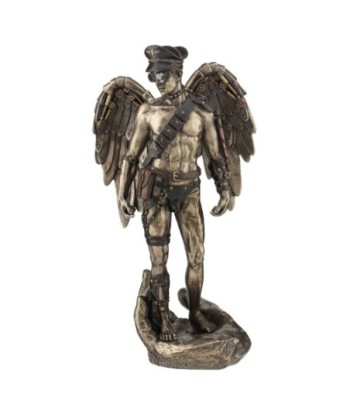 ORIGEN Home Decor Figura Hombre desnudo Bronce | Figura Mitológica Plateado - 30x16x15cm