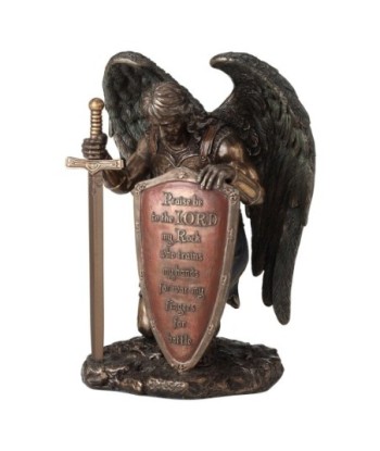 ORIGEN Home Decor Figura Soldado con alas Bronce | Figura Mitológica Dorado - 21x15x13cm