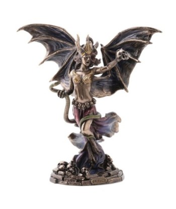 ORIGEN Home Decor Figura Reina de sheba Bronce | Figura Mitológica Dorado - 24x23x11cm