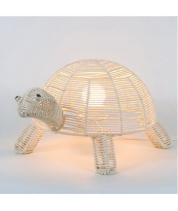 ORIGEN Home Decor Lámpara tortuga Lamparas | Lámpara de Sobremesa Beige - 18x36x23cm
