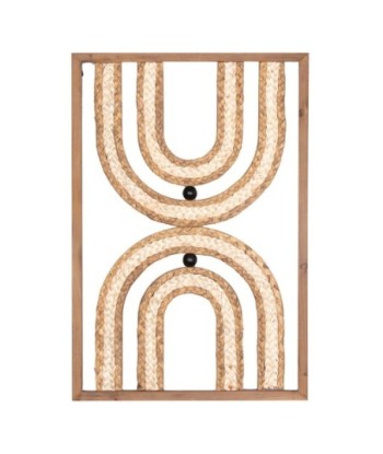 ORIGEN Home Decor Cuado Pared Placas De Madera | Placa de Madera Marrón - 60x40x3cm
