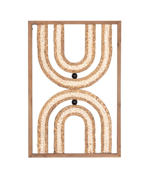 ORIGEN Home Decor Cuado Pared Placas De Madera | Placa de Madera Marrón - 60x40x3cm