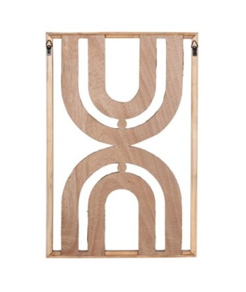 ORIGEN Home Decor Cuado Pared Placas De Madera | Placa de Madera Marrón - 60x40x3cm