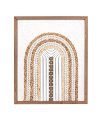 ORIGEN Home Decor Cuado Pared Placas De Madera | Placa de Madera Marrón - 48x40x3cm